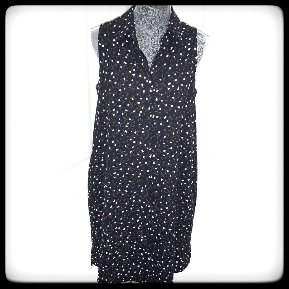 📂Ann Klein Dress Slvls A line Button Front  10